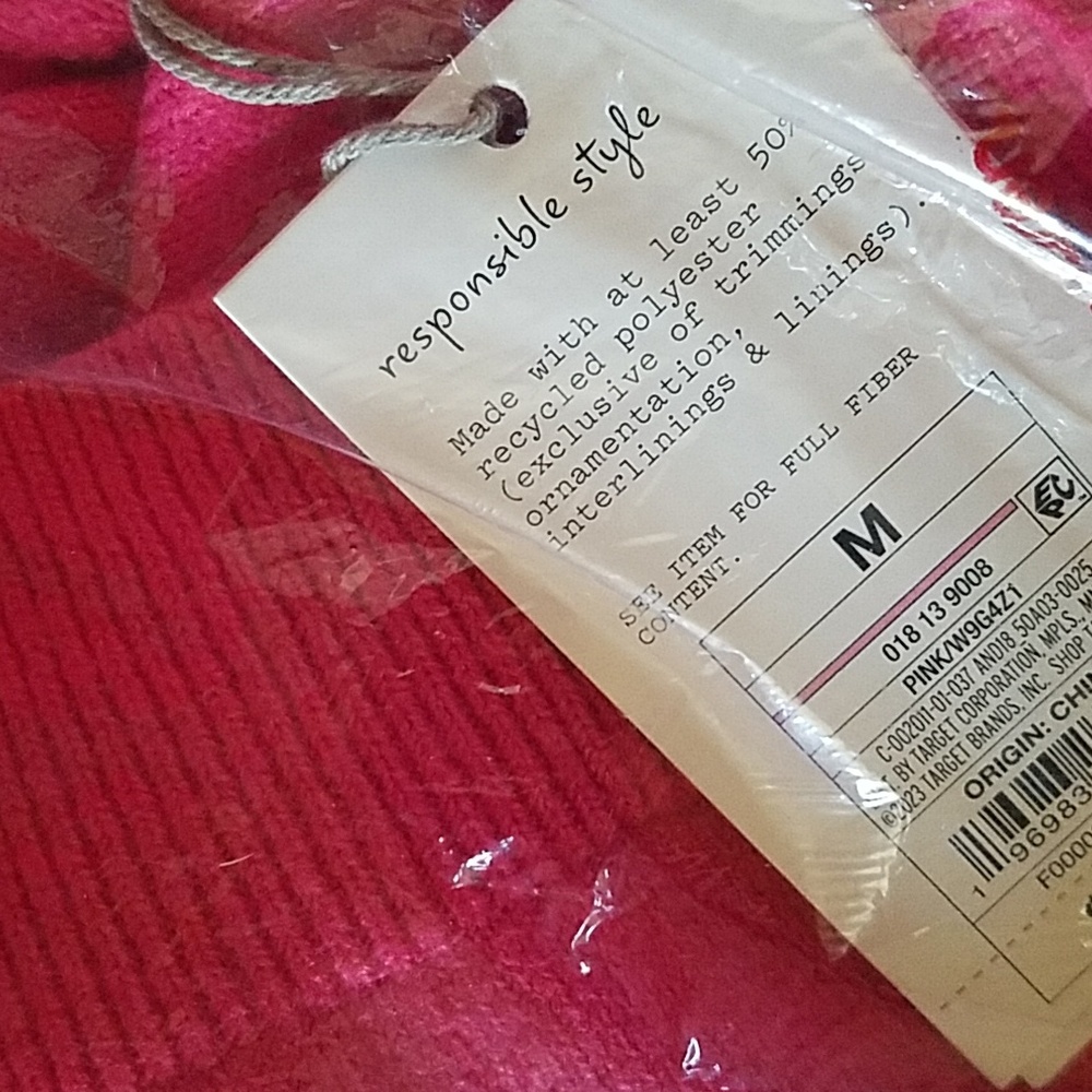 Womens 3 Button Front V Neck Cardigan Pink Size Medium New Minimumist - Picture 6 of 17